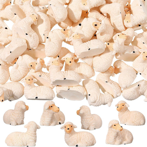 Mini sheep figurines - 50,